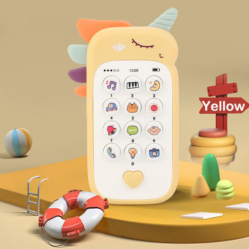 5 Teléfono Musical Para Bebés Con Luces Y 5 Piezas