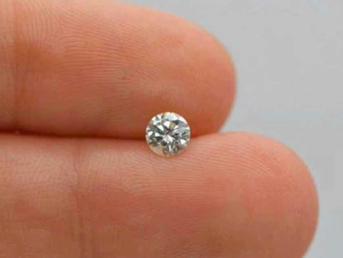 Diamante Lapidado Com 10 Pontos Cor H Branco