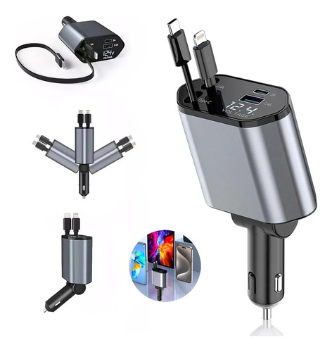 ¡cargador Rapid Cap -co-carrier 4 En 1 De 120 W!