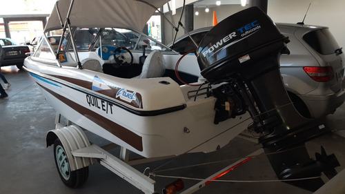 Lancha Open 480 C/ Motor 40 Hp, Sin Uso, Nueva Gtia