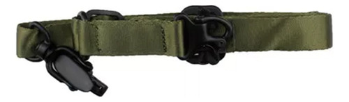 Bandoleira Ms2 Tática 1 E 2 Pontos Airsoft Polícia Cor Verde