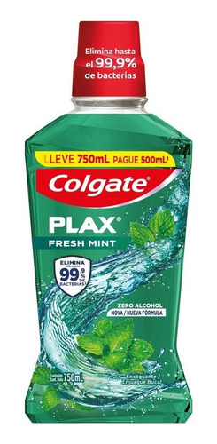 Enjuague Bucal Colgate Plax Fresh Mint 750ml