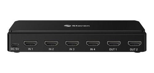 Steren Selector Hdmi 4k De 4 Entradas Y 2 Salidas