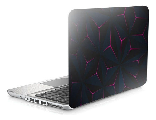 Skin Adesivo Protetor Para Notebook 17 Black Pink D25