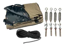Comprar Malla Sombra 8x8 90% Beige Reforzada+1k Lazo+kit Instalar