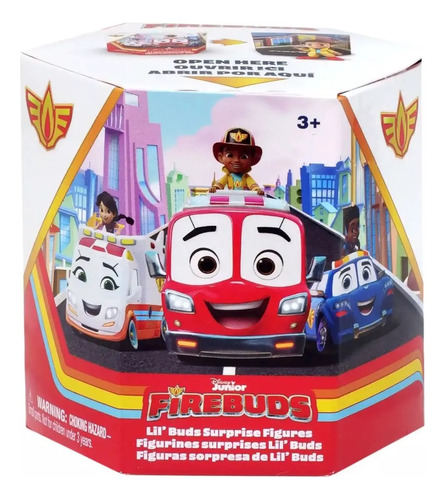 Caja Con Mini Carritos Y Figuras Disney Firebuds Sorpresa