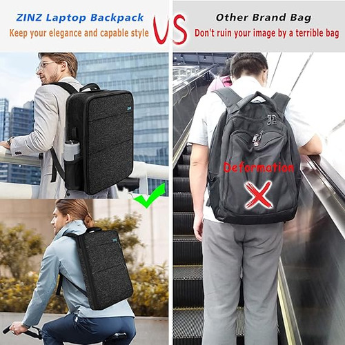 Mochila Impermeable Para Laptop Ejecutiva Delgada Expansible