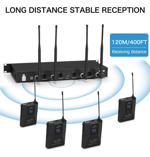 Sistema De Micrófono Inalámbrico Uhf Con Micrófono Lavalier Mk240-3