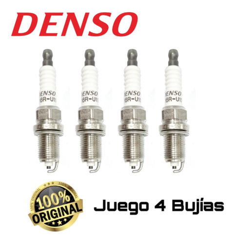 Juego 4 Bujias Toyota Corolla Yaris Meru 4runner Machito