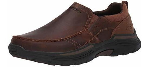 Skechers Expended-seveno Leather Slip On Mocasín Para Hombre