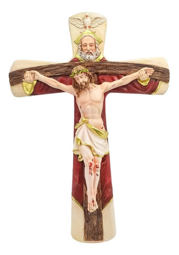 Imagen 1 de 3 de Cristo Trinitario En Resina