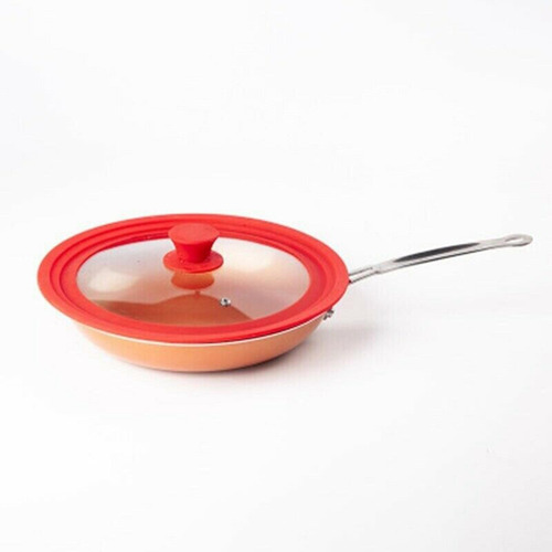 Tapas De Vidrio De Silicona Universales 24 A 26 A 28cm Gris