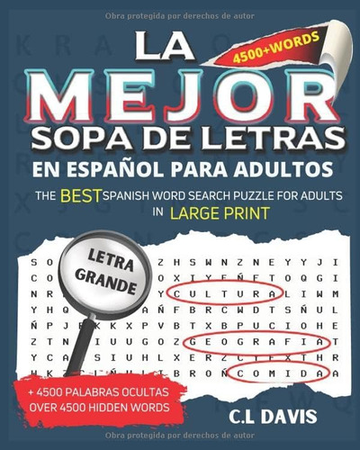 Libro: La Mejor Sopa De Letras En Español Letra Grande Para 