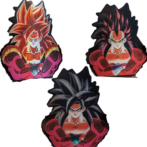 Sticker Lenticular 3d Vegito Ssj4 (3 Formas Diferentes)