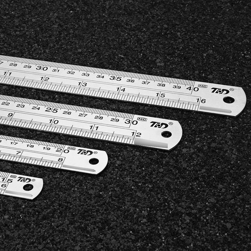 Regla De Metal Acero Inoxidable Juego 4 Herramientas 15 20 3 Color