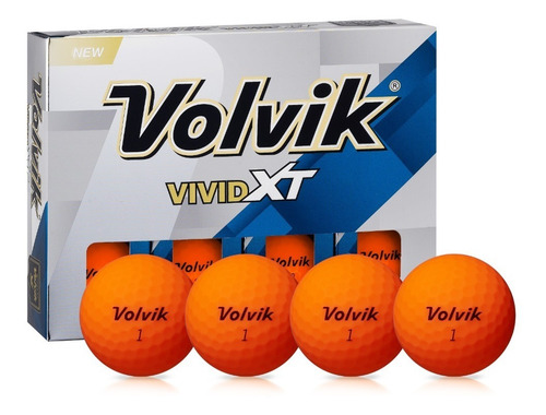 Imagen 1 de 2 de Pelotas Golf Vivid Xt Volvik Naranja
