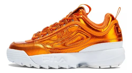 Tenis Fila Disruptor 2 Naranja De Dama