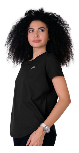 Negro - Xgr - Playera Mujer Deportivo Camiseta Negro Everlas