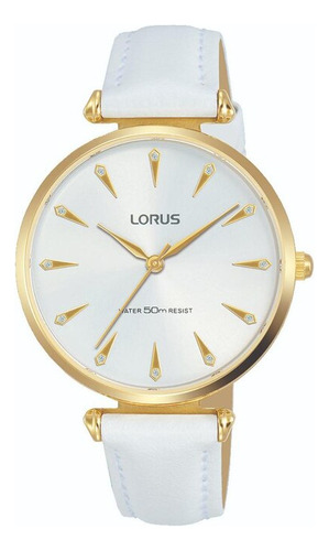 Reloj De Moda Lorus Modelo: Rg240px8 Correa Blanco