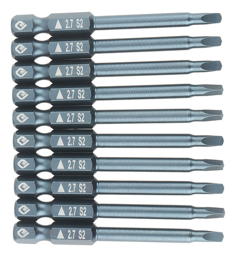 Cabeza Triangular De Acero Aleado S2 De 10 Piezas Con Vástag
