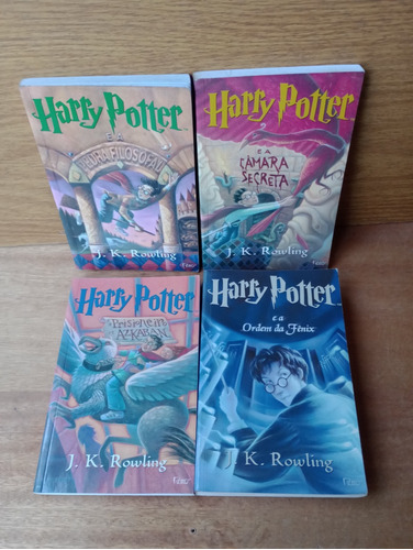 4 Livros Harry Potter J. K. Rowling 