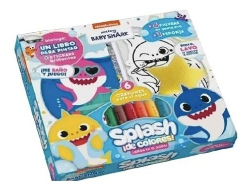 Baby Shark Pinkfong Juego De Baño Splash De Colores +3años