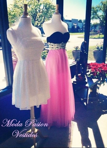 Vestido Largo Egresadas Bodas 15 Años Importad Moda Pasion