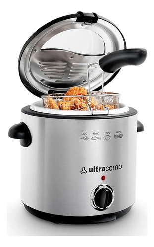 Freidora Ultracomb Fr-8301 Inox 1,5 Litros 1000w