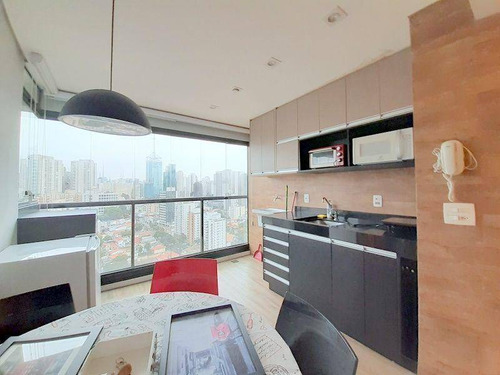 Imagem 15 de 30 de Mobiliado, Semi Novo, 01 Suite, 33 Metros De Aréa Util, 01 Vaga De Garagem, Amplo Lazer. - Ap3439