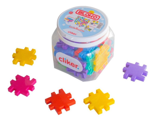 Juego Didáctico Bloko 24 Fichas De Encastre Colores + Envase