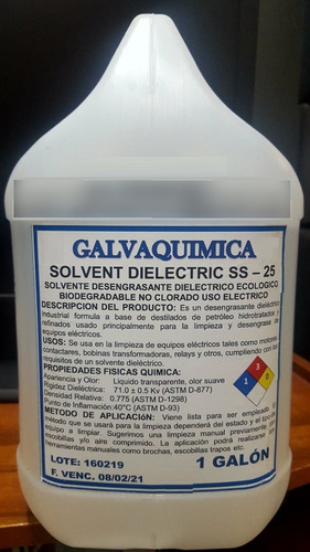 Solvent Dielectric Ss-25 Desengrasante Dieléctrico Ecológico