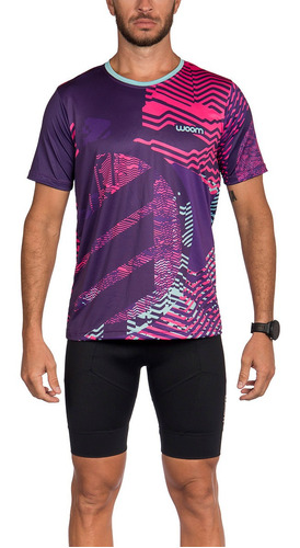 Camiseta Running Neo Esp Purpura Masc - 2022