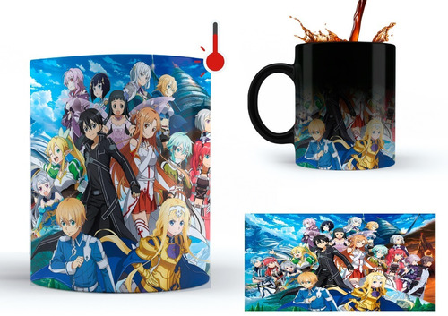 Taza Mágica Sword Art Online Para Café