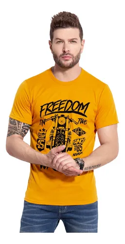 Camiseta Adulto Masculino Mostaza Marketing  Personal