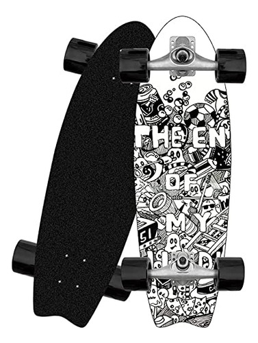 Cruiser Skateboard Surf Skate Deck Carving Pumping Longboar