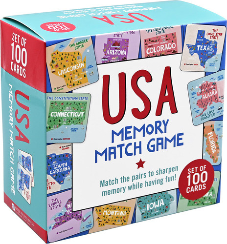 Book : Usa Memory Match Game (set Of 100 Cards) - Peter...