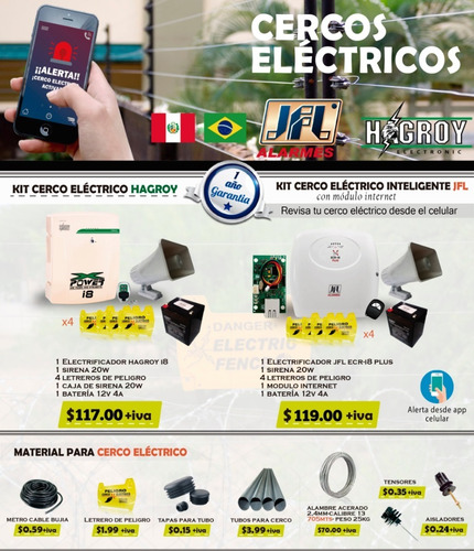 Cerca Electrica Inteligente Monitoreo Celular Jfl Quito