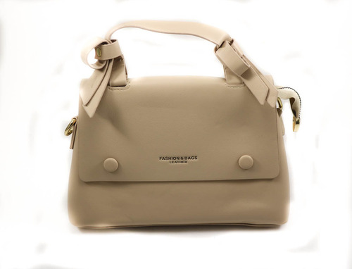 Cartera Hobo Mini Bag Beige Con Tapa Importadas