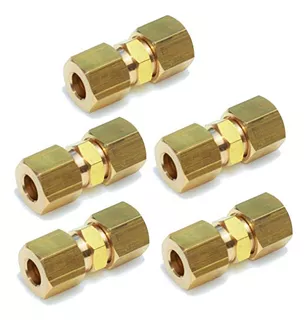 Ice Maker Water Line Brass Compression Tube Fitting, 1/...