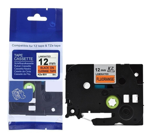 Imagen 3 de 10 de Cintas Tz Tze Fluorescentes 12mm Compatible Brother