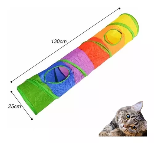 gato dobrado - Mola túnel para gatos tipo S  coelho com bolas e brinquedos  gato ao ar livre para gatinho jogo interativo Lafan : .com.br: Pet  Shop