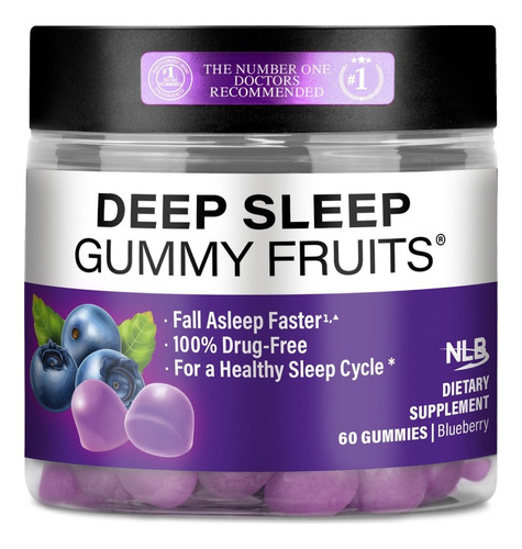 Naturelab Deep Sleep Gummy Fruits - Sueño Profundo - Sabor Blueberry