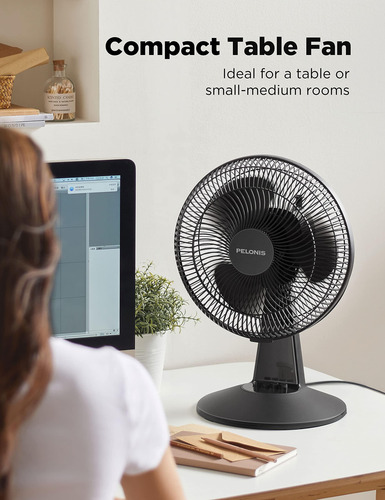Ventilador De Mesa Oscilante De 30 Centímetros Con 3 Velocid 12 Cm Frecuencia Color De La Estructura Color De Las Aspas Material De Las Aspas 0