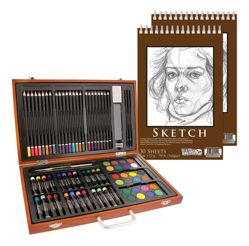 U.s. Art Supply 82 Piezas Deluxe Art Creativity Set En Caja 