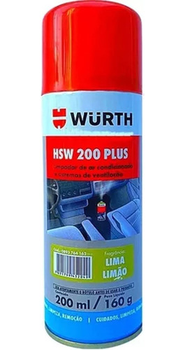 Hsw Limpa Ar Condicionado  Wurth 200ml