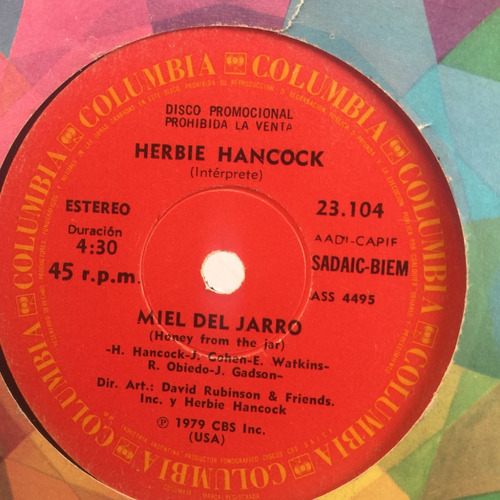 Herbie Hancock - Dile A Todos - Miel Del Jarro - Simple