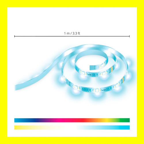 Imagen 3 de 9 de Wiz Cinta Led Extensión Inteligente Color 1mt 11w Wi-fi