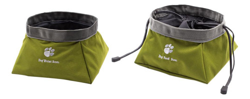 Alimentador De Mascotas Plegable Cuenco De Agua Y Comida