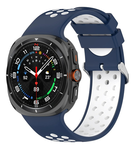 Negro Y Gris - Para Samsung Galaxy Watch7 Ultra 47 Mm, Bicol