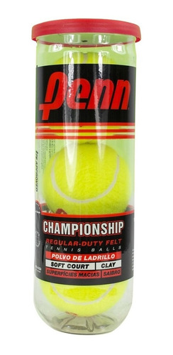 Tubo Penn Pelotas Tenis Championship Polvo Ladrillo Asfl70